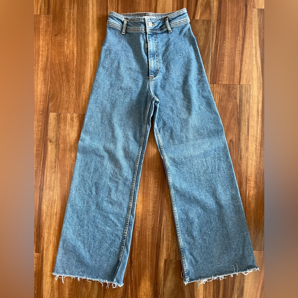 High rise ankle jeans